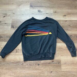 Aviator Nation Charcoal Daydream Sweatshirt Size Large